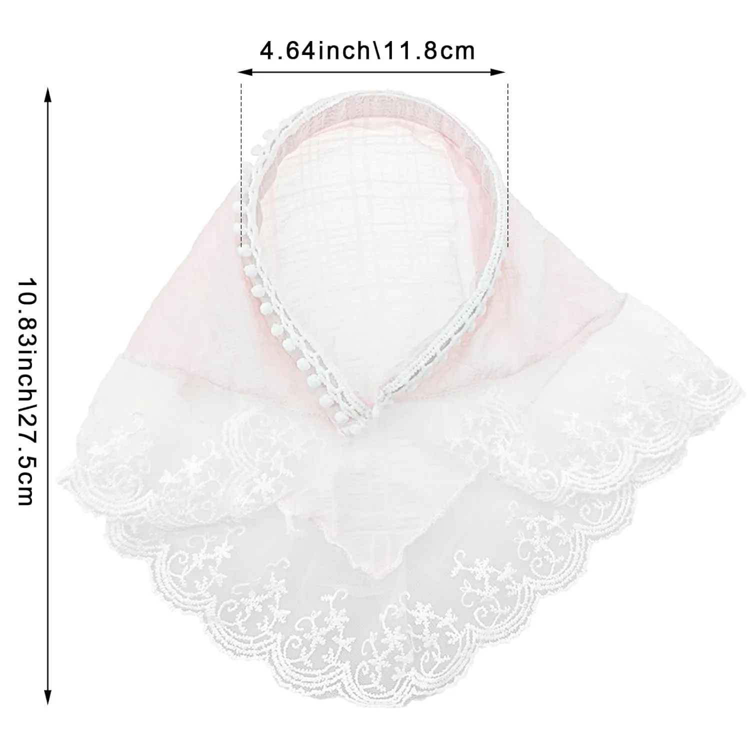 2 PACK Hair Scarf Headband for Women, Lace Hair Bandana, Non-Slip Hair Soft Head Coverings Boho Triangle Bandana Turban for Hair Styling