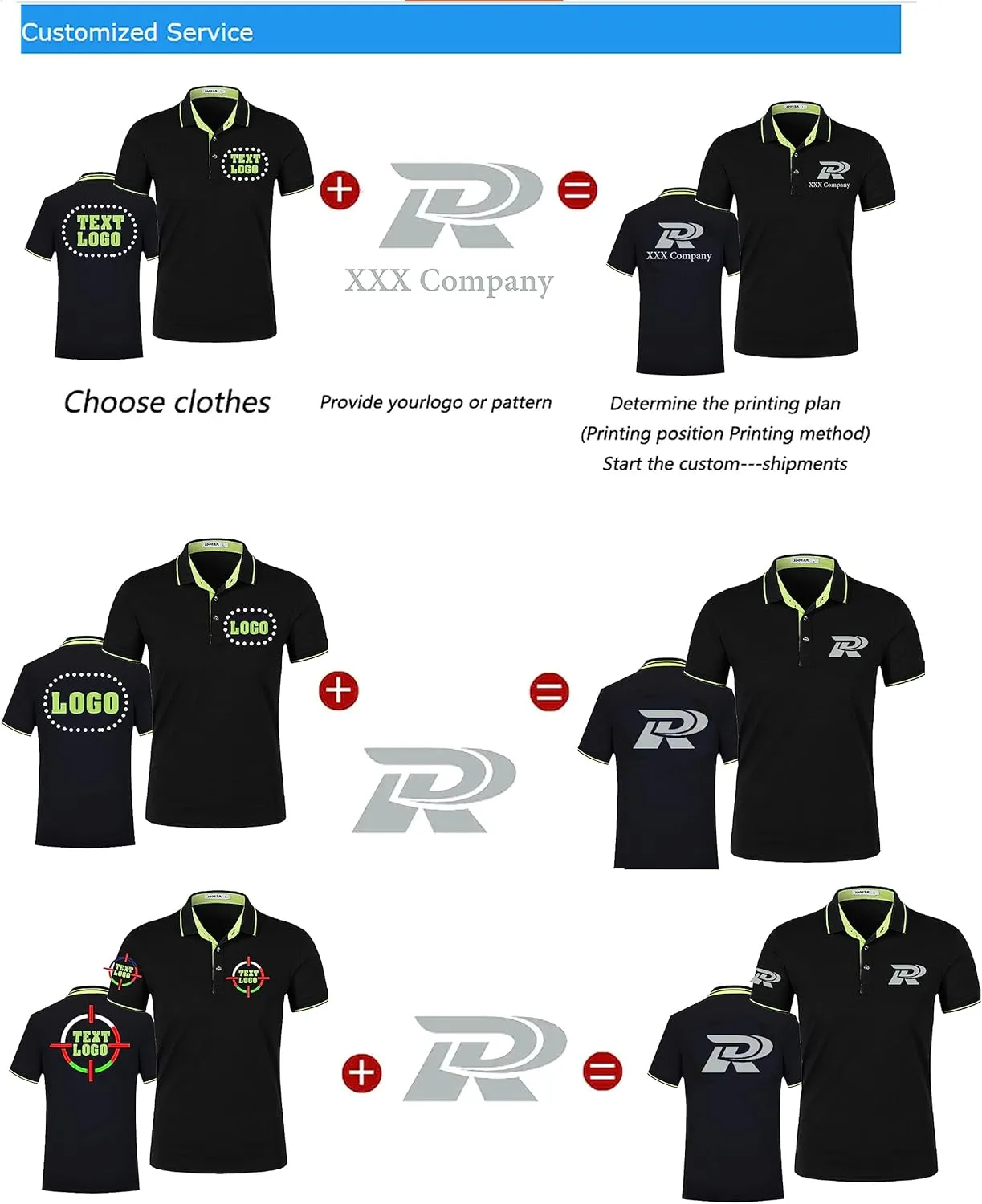 Add Your Own Text Image Picture Photo Design Men Polo Shirt Custom Man Work Shirt Personalized Shirt