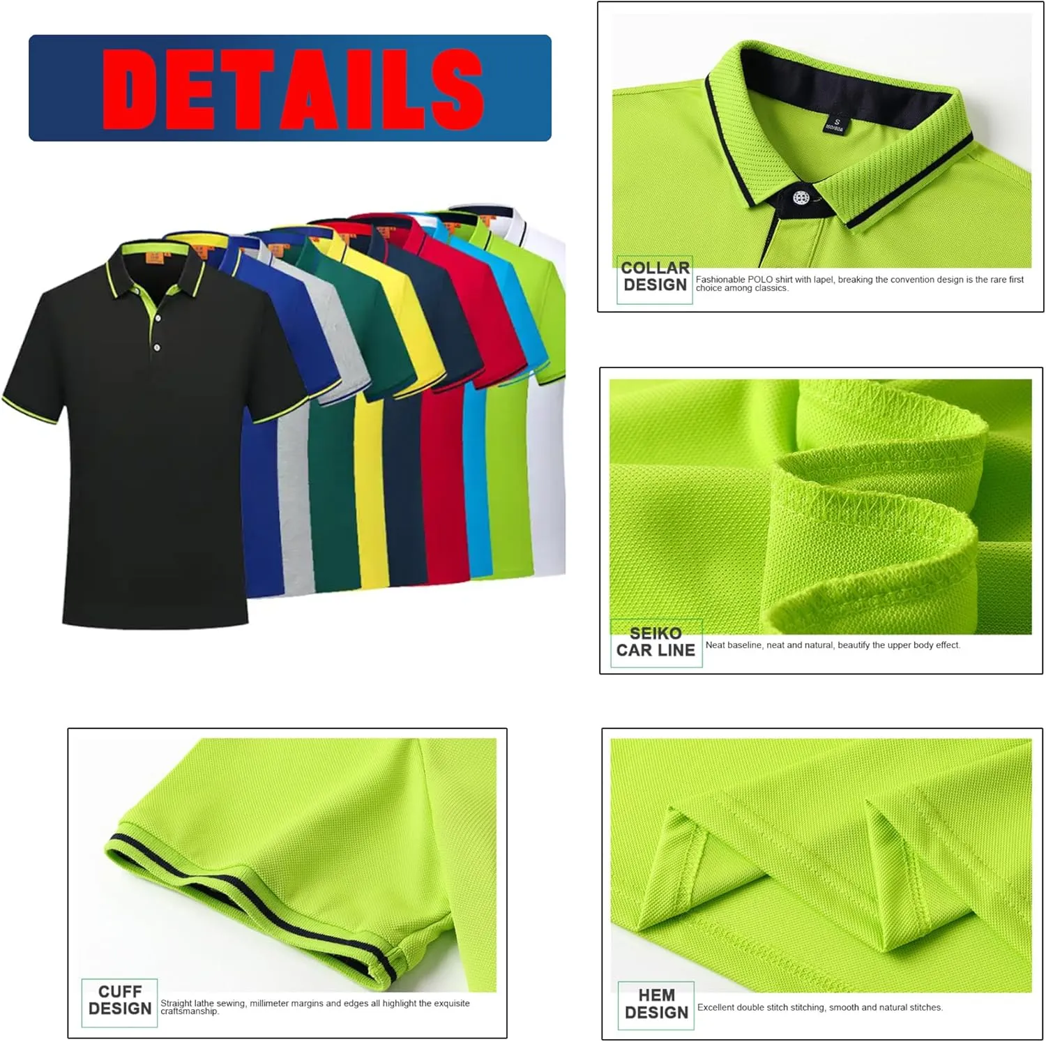 Add Your Own Text Image Picture Photo Design Men Polo Shirt Custom Man Work Shirt Personalized Shirt