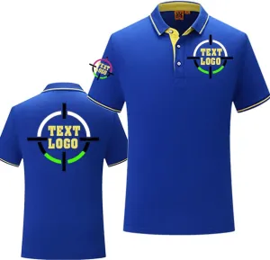 Add Your Own Text Image Picture Photo Design Men Polo Shirt Custom Man Work Shirt Personalized Shirt