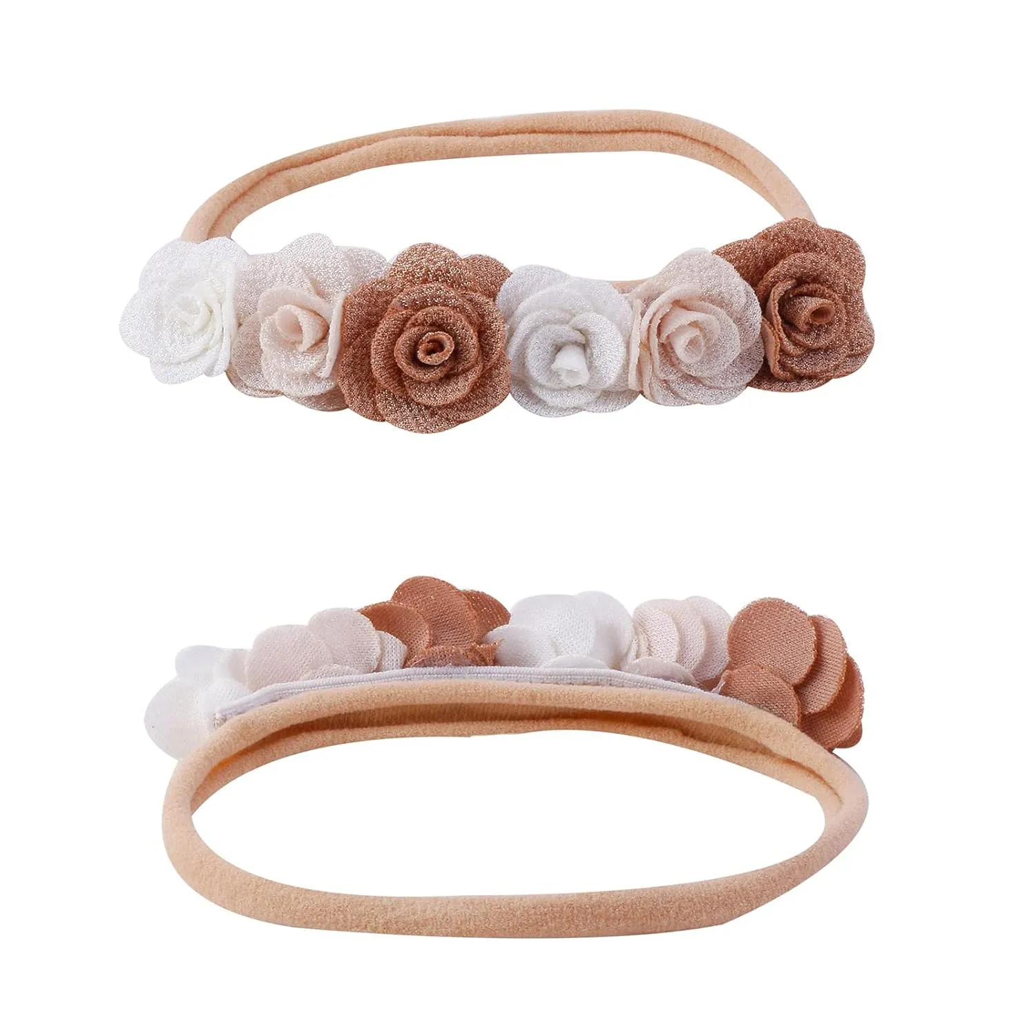Baby Girls Headbands Flower Headband 6 Pcs Nylon Elastic Headbands Newborn Hair Bows Hair Accessories Gifts for Infant Toddlers Kids