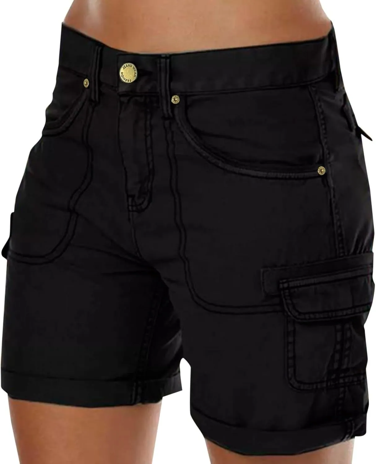 Cargo Shorts Women Loose Casual Shorts Outdoor Hiking Shorts Golf Running Athletic Shorts Summer Bermuda Shorts