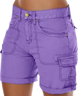 Cargo Shorts Women Loose Casual Shorts Outdoor Hiking Shorts Golf Running Athletic Shorts Summer Bermuda Shorts