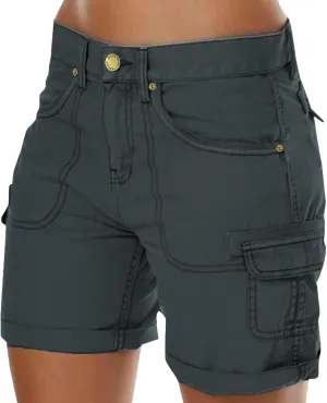 Cargo Shorts Women Loose Casual Shorts Outdoor Hiking Shorts Golf Running Athletic Shorts Summer Bermuda Shorts