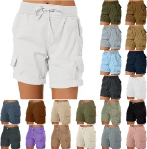 Cargo Shorts Women Loose Casual Shorts Outdoor Hiking Shorts Golf Running Athletic Shorts Summer Bermuda Shorts