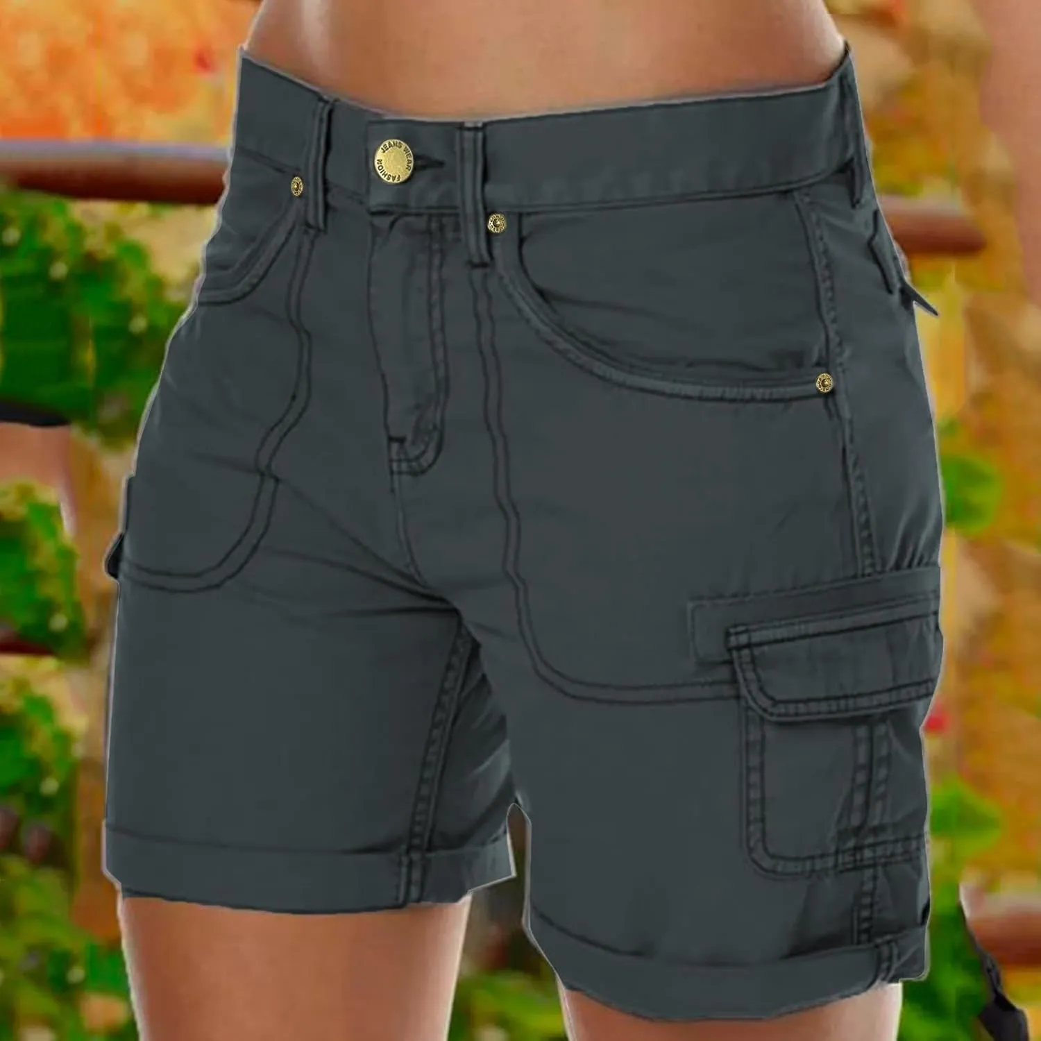 Cargo Shorts Women Loose Casual Shorts Outdoor Hiking Shorts Golf Running Athletic Shorts Summer Bermuda Shorts