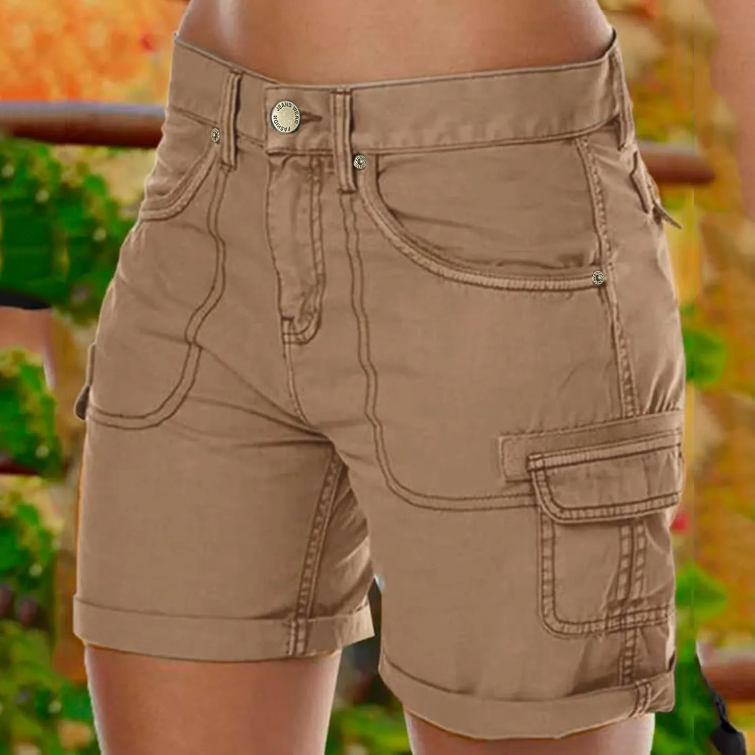 Cargo Shorts Women Loose Casual Shorts Outdoor Hiking Shorts Golf Running Athletic Shorts Summer Bermuda Shorts