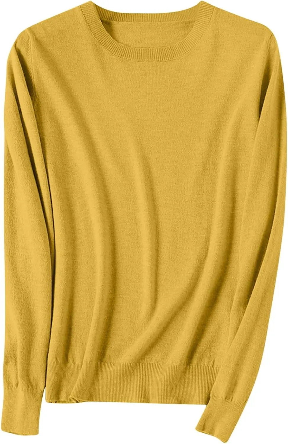 Cashmere Sweaters for Women Winter Fashion Solid Color Pullover Tops Long Sleeve Casual Crewneck Outfits
