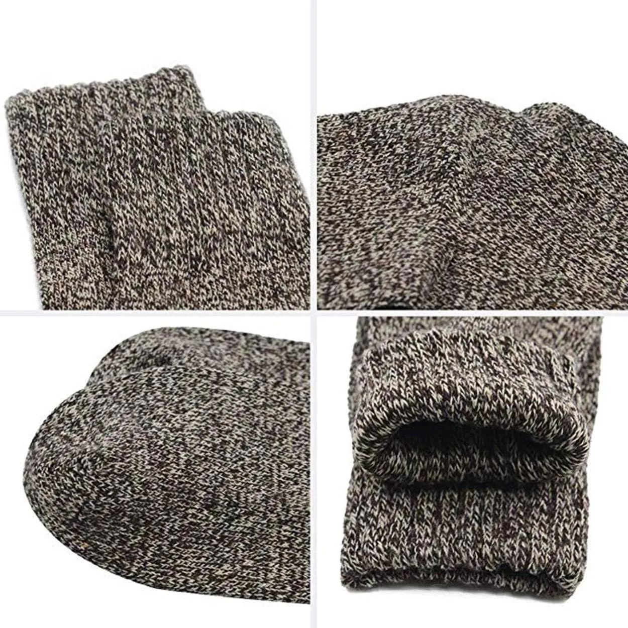 Century Star Women's Knit Pattern Sports Socks - Crew Cut, Warm & Soft Cashmere Blend for Winter