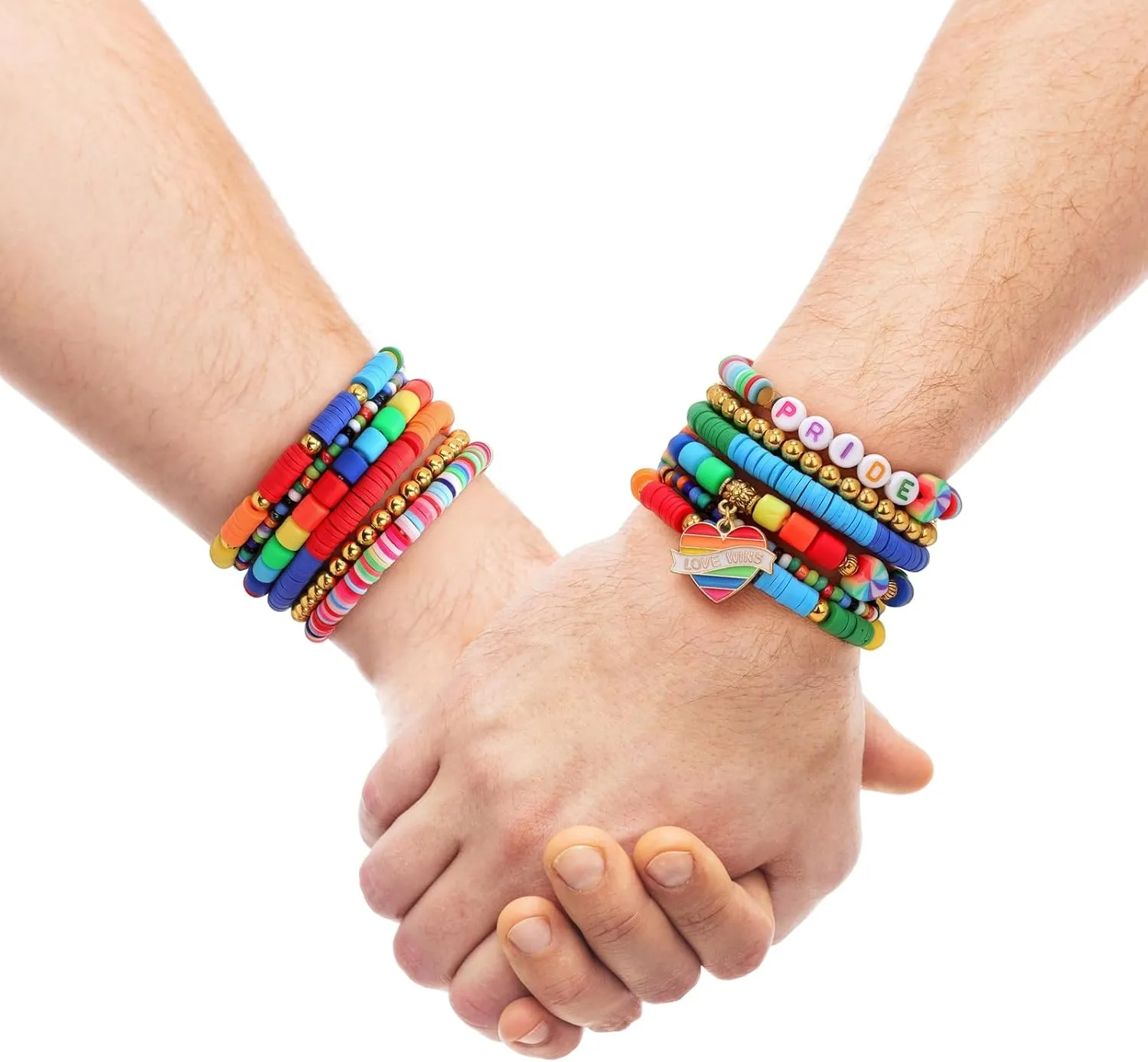 Colorful Heishi Beaded Bracelet for Women Clay Bead Stretch Bracelet Layering Stackable Boho Friendship Bracelets Summer Beach Jewelry Set Gift