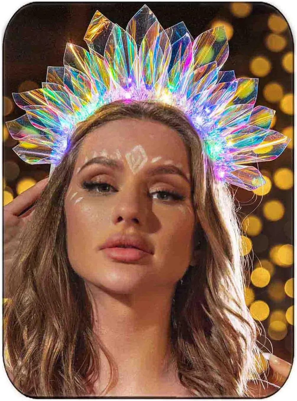 DRESBE Light Up Headband LED Headbands Glow Party Crown Hair Accessories for Women