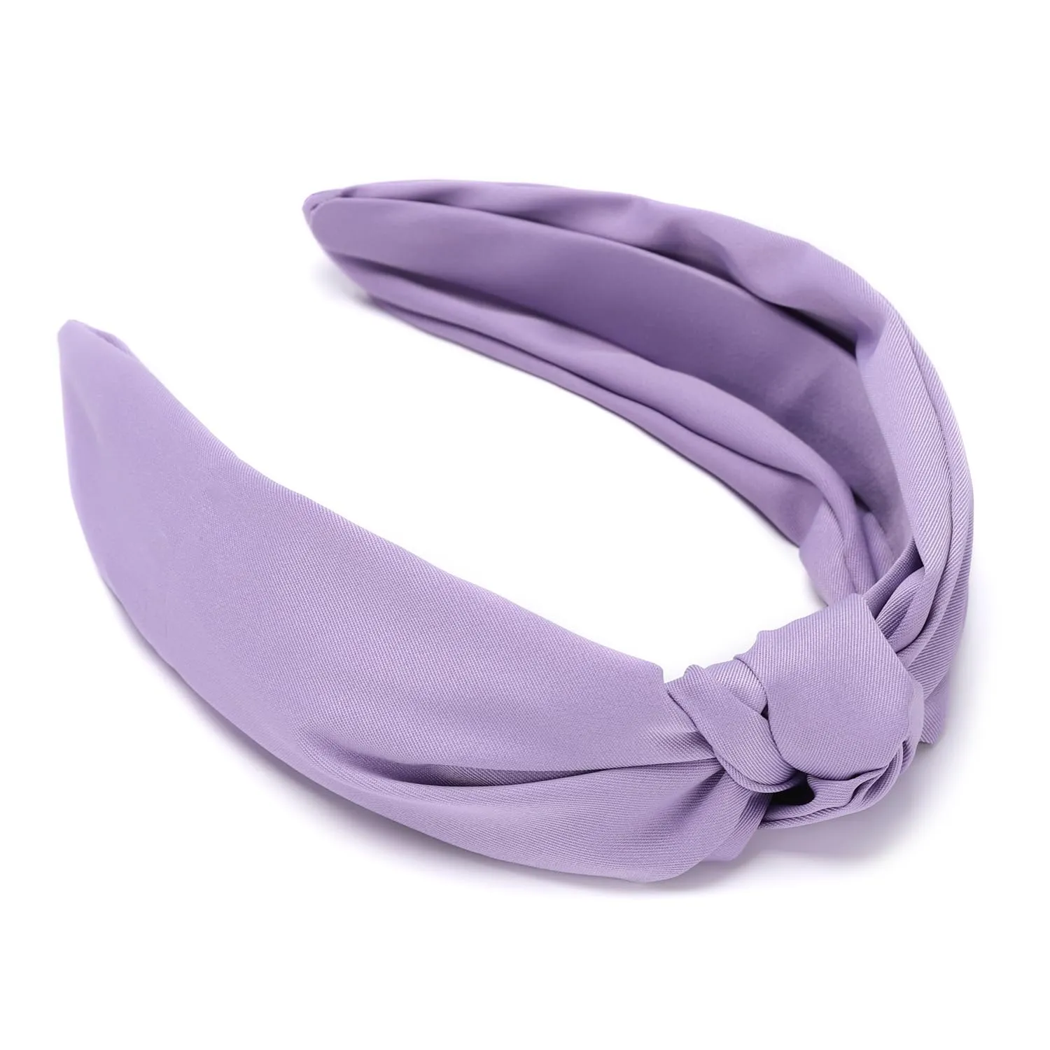 Etercycle Headband for Women, Knotted Wide Headband, Yoga Hair Band Fashion Elastic Hair Accessories for Women (Purple)