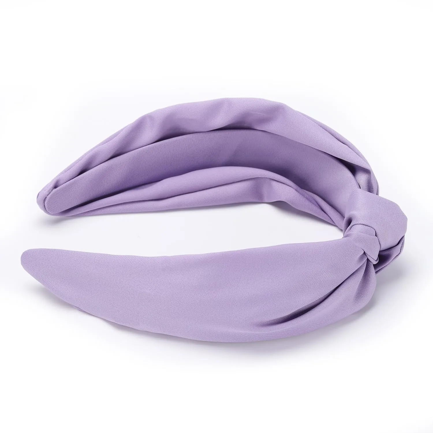 Etercycle Headband for Women, Knotted Wide Headband, Yoga Hair Band Fashion Elastic Hair Accessories for Women (Purple)