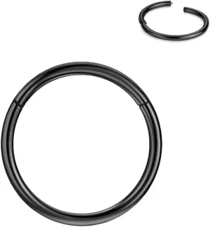 FANSING Men Women 316L Surgical Steel Hinged Nose Rings Hoop for Nostril Septum Cartilage Helix Daith Tragus Rook Conch Lip Ear Lobe Piercings
