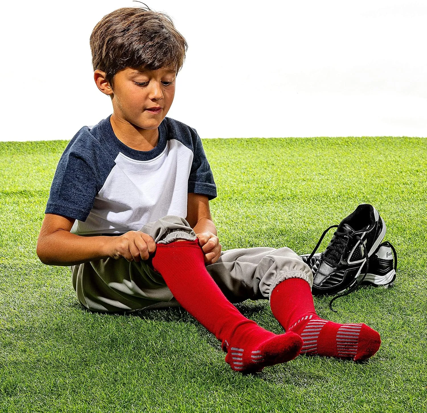 Franklin Sports Youth Baseball   Softball Socks - Baseball   Softball Knee Socks for Kids - Boys   Girls Tall Sports Socks