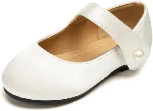 FUNKYMONKEY Toddler/Little Girl Mary Jane Dress Shoes Casual Slip on Ballet Flat