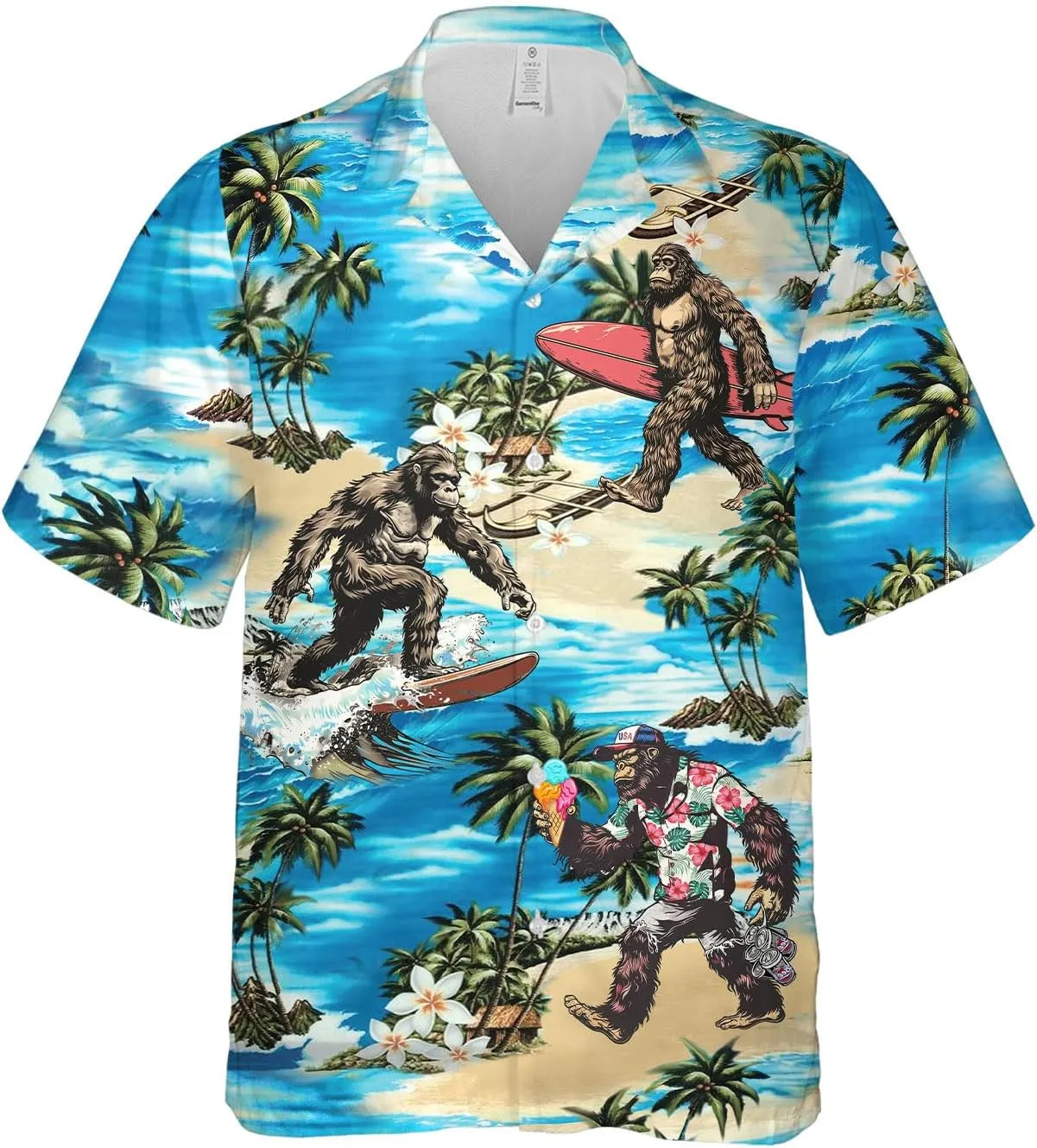 Funny Hawaiian Shirt for Men Casual Summer Shirt for Men Short Sleeve Button Down Shirt