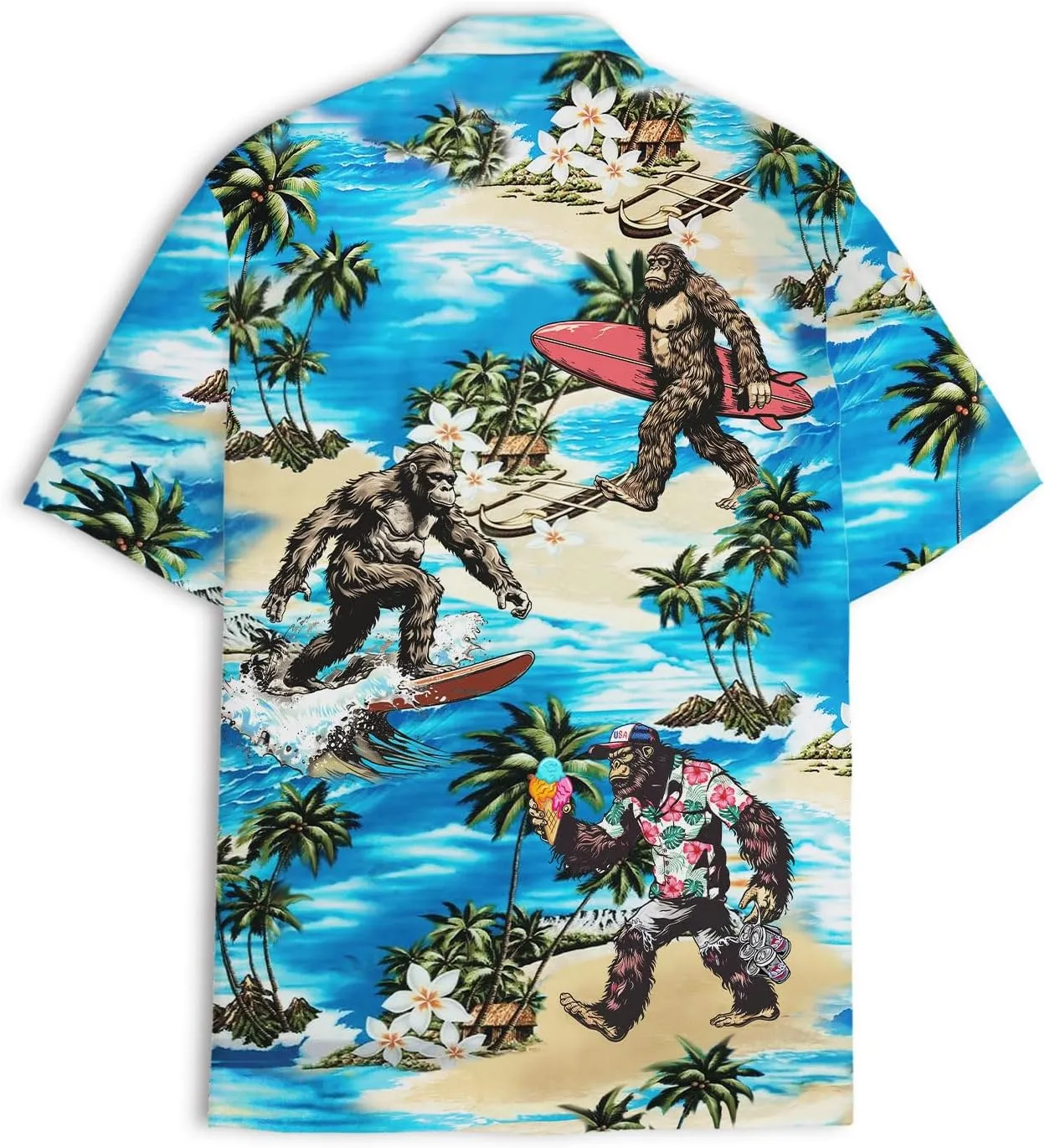 Funny Hawaiian Shirt for Men Casual Summer Shirt for Men Short Sleeve Button Down Shirt