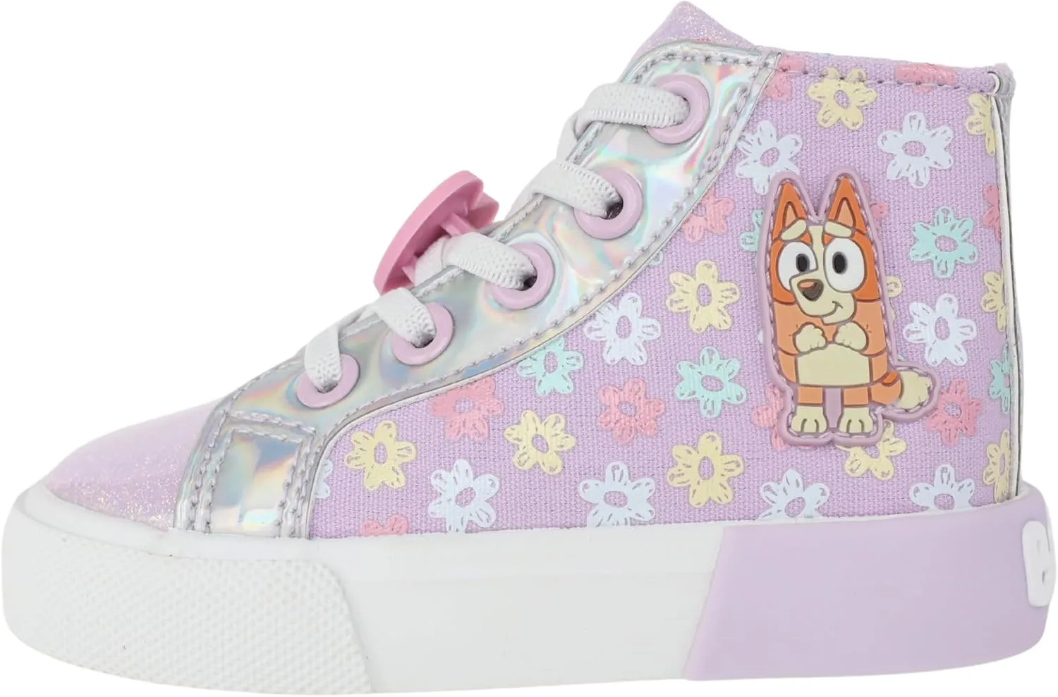Ground Up Bluey Sneakers for Kids - Unisex High-top Bluey and Bingo Shoes with a Side Zipper so They Slip on!