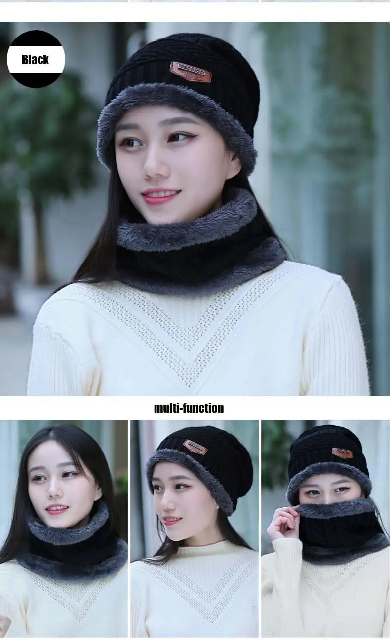 HINDAWI Womens Slouchy Beanie Winter Hat Knit Warm Snow Ski Skull Outdoor Cap