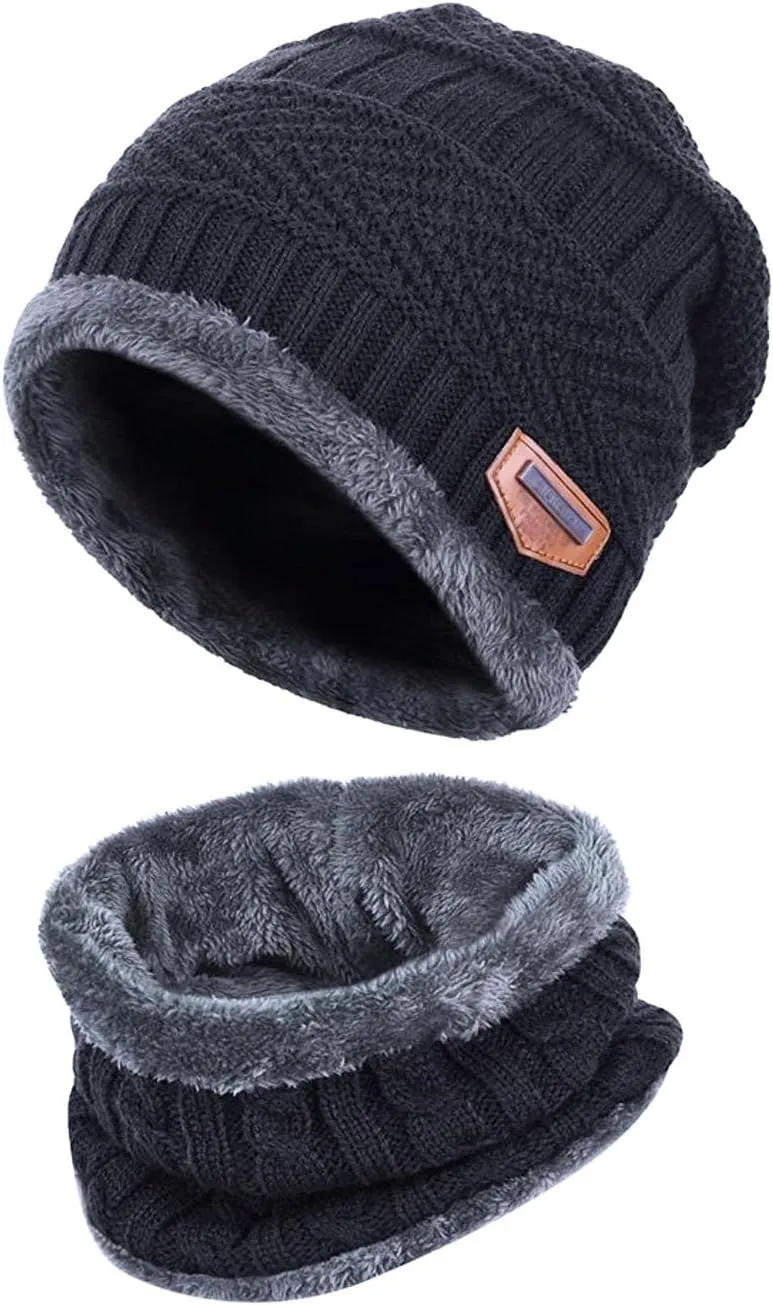 HINDAWI Womens Slouchy Beanie Winter Hat Knit Warm Snow Ski Skull Outdoor Cap