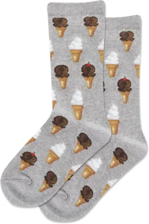 Hot Sox Kids' Fun Food & Drink Crew Socks-1 Pair Pack-Cool & Cute Casual Boys and Girls Gifts