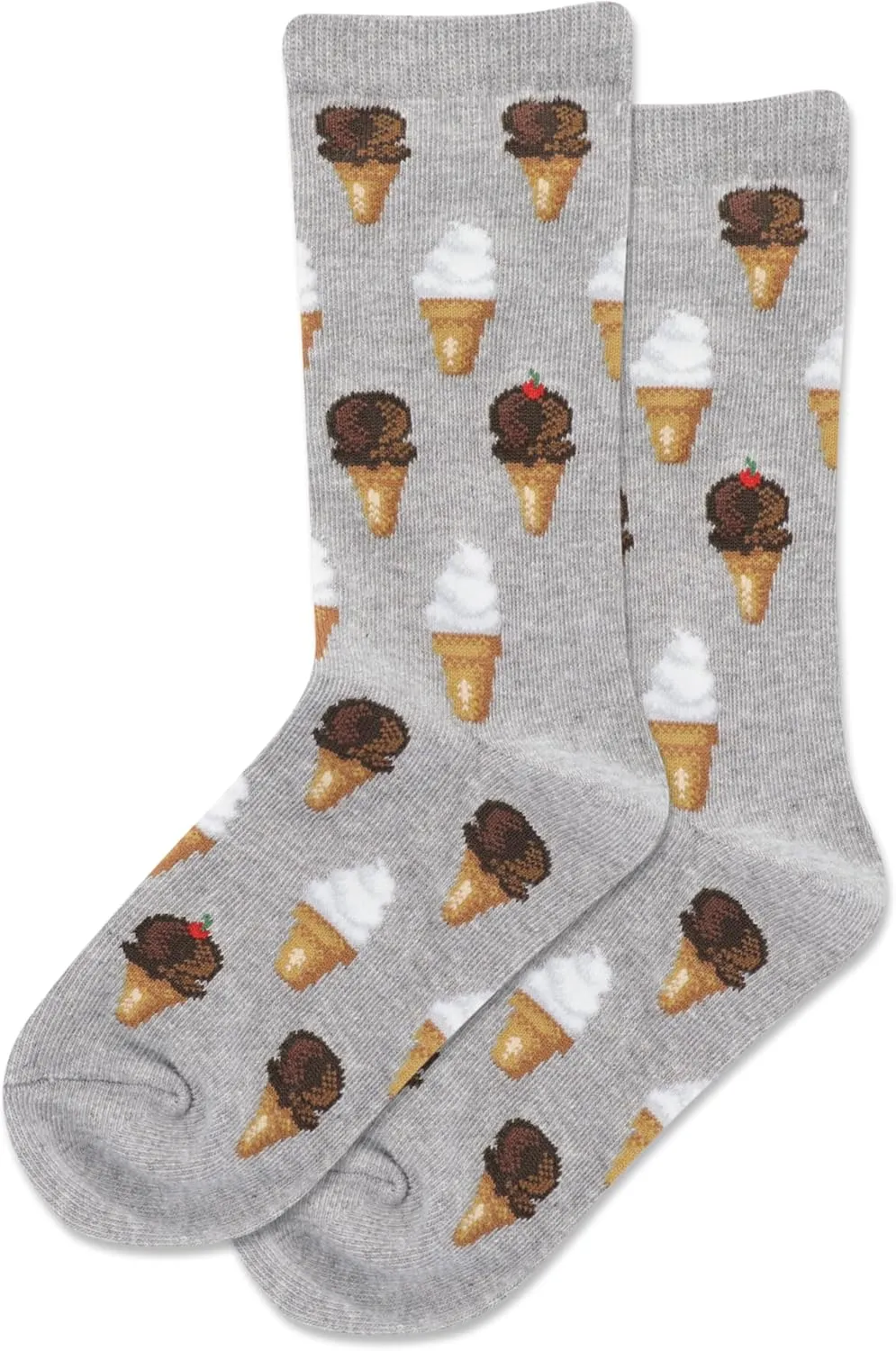 Hot Sox Kids' Fun Food & Drink Crew Socks-1 Pair Pack-Cool & Cute Casual Boys and Girls Gifts