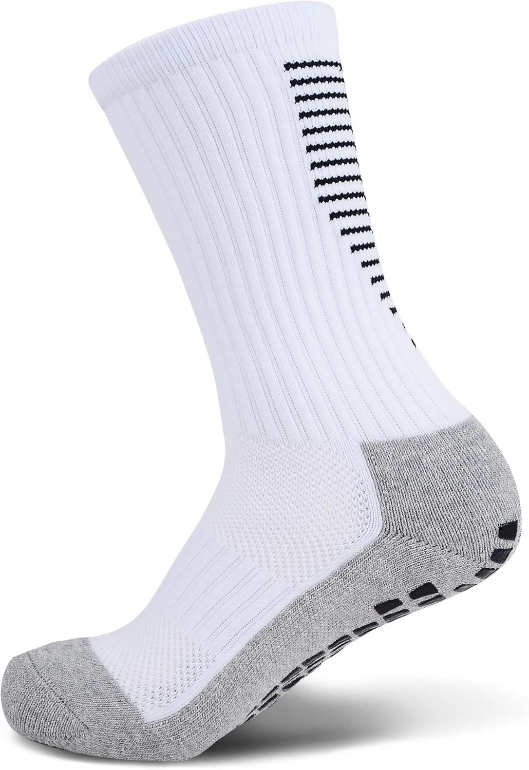 JHM Grip Non Slip Anti Slip Non Skid Slipper Sport Athletic Socks for Men and Women for US shoe sizes 6-12