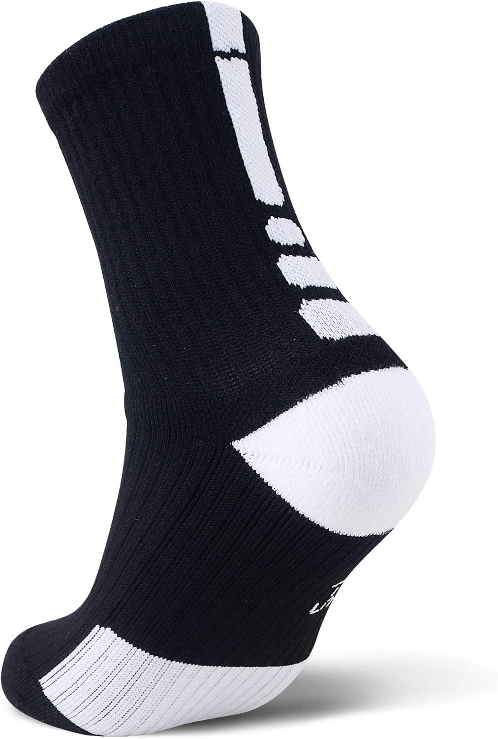 JHM Kids Athletic Sport Sockcs Team Basketball Soccer Crew Socks For Ages 4 to 16