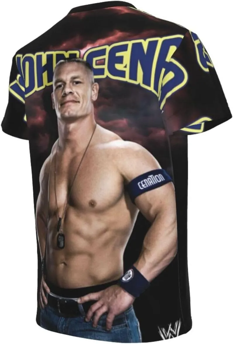 John Wrestler Cena T-Shirt Teen Boy Girl 3D Printing Short-Sleeved T-Shirt Fashion Youth Shirt