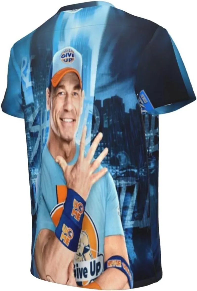 John Wrestler Cena T-Shirt Teen Boy Girl 3D Printing Short-Sleeved T-Shirt Fashion Youth Shirt