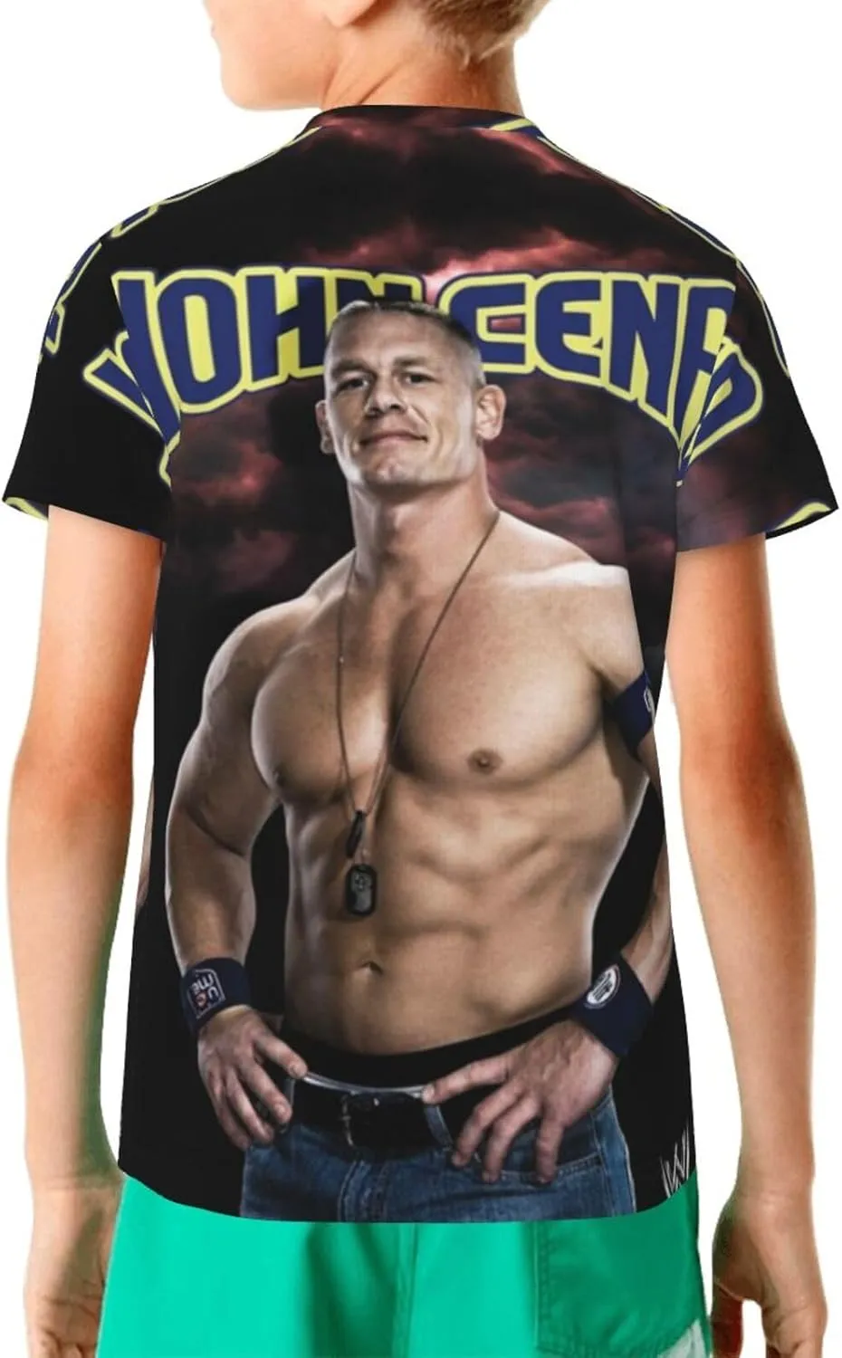 John Wrestler Cena T-Shirt Teen Boy Girl 3D Printing Short-Sleeved T-Shirt Fashion Youth Shirt