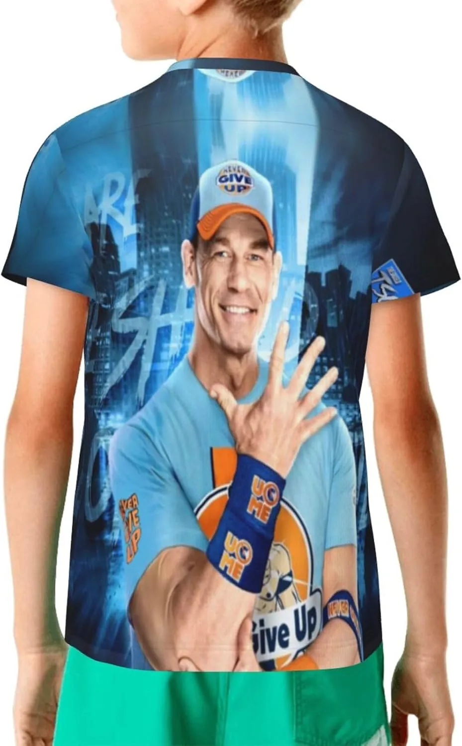 John Wrestler Cena T-Shirt Teen Boy Girl 3D Printing Short-Sleeved T-Shirt Fashion Youth Shirt