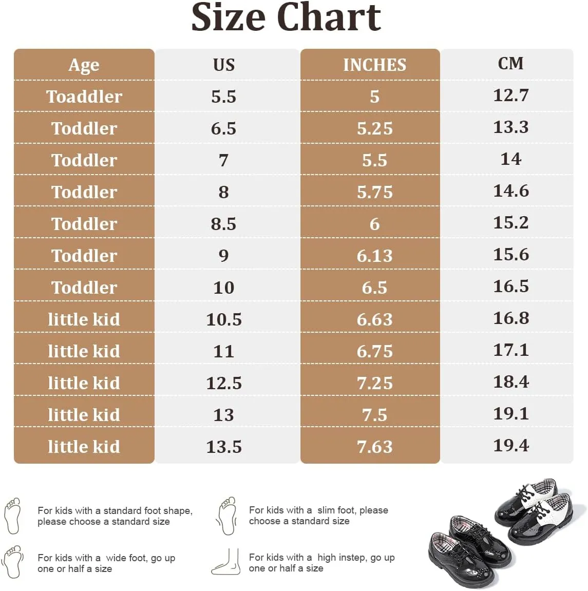 KIDSUN Toddler Boy??s Girl??s Dress Shoes Comfort Lace-Up Oxford School Uniform Shoes Loafer Flats (Toddler/Little Kid) E-Black