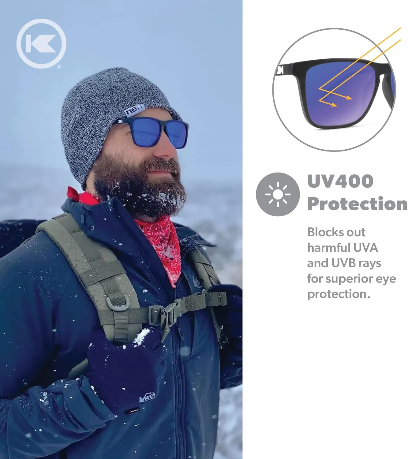 Knockaround Fast Lanes and Sport Polarized Sunglasses for Men & Women - Impact Resistant Lenses & Full UV400 Protection