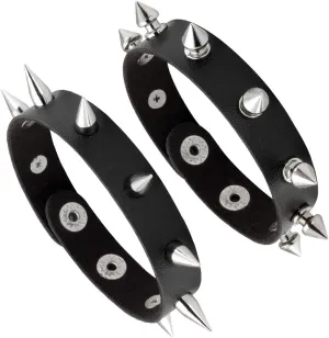 Leather Cuff Bracelet Punk Bracelet Rock Braided Rivets Wristband for Men Women Adjustable