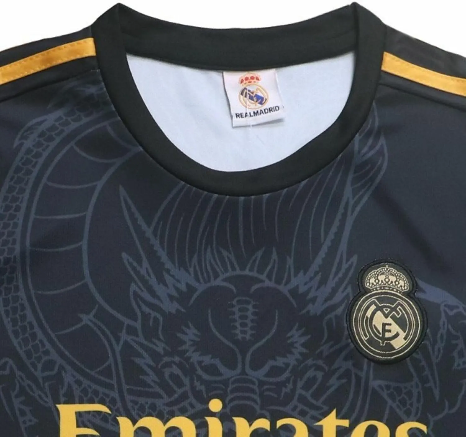 Madrid Ronaldo No #7 Special Dragon Edition Kids Soccer Jersey Kit Shorts Socks Set Youth Sizes