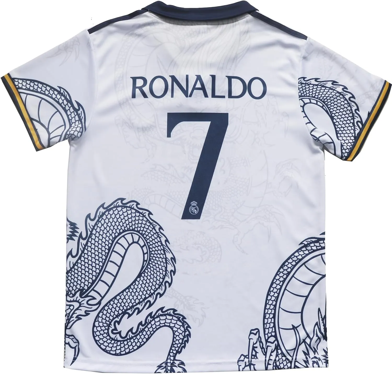 Madrid Ronaldo No #7 Special Dragon Edition Kids Soccer Jersey Kit Shorts Socks Set Youth Sizes