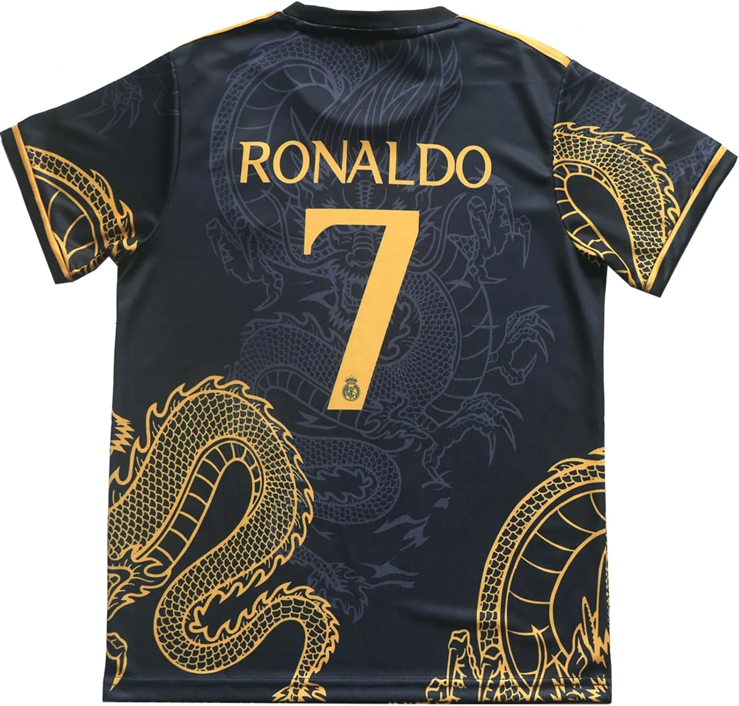 Madrid Ronaldo No #7 Special Dragon Edition Kids Soccer Jersey Kit Shorts Socks Set Youth Sizes