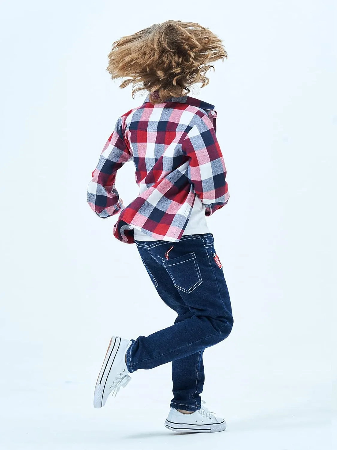 Men & Boy Button Down Shirt Kid Flannel Shirt Toddler Buffalo Plaid Shirt Boys Western Shirts Long Sleeve Father Son Shirt