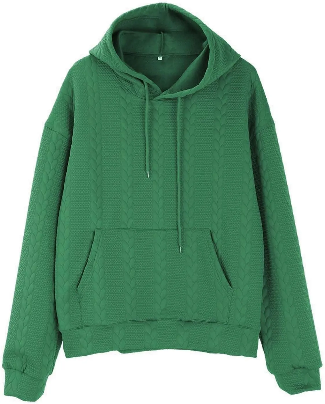 Mens Relaxed Fit Knitted Hoodie Hipster Casual Long Sleeve Solid Color Pullover Sweater Lightweight Hooded Sweatshirt
