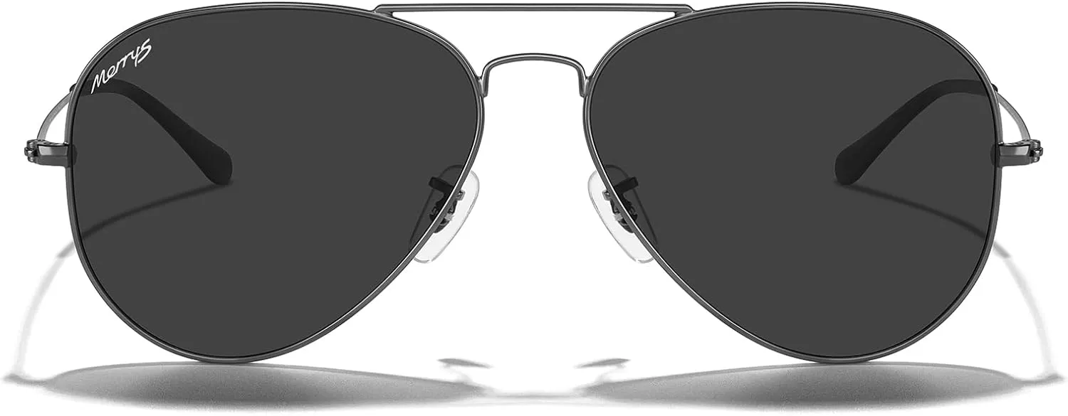 MERRY'S Classic Polarized Aviator Sunglasses for Men Women S6025