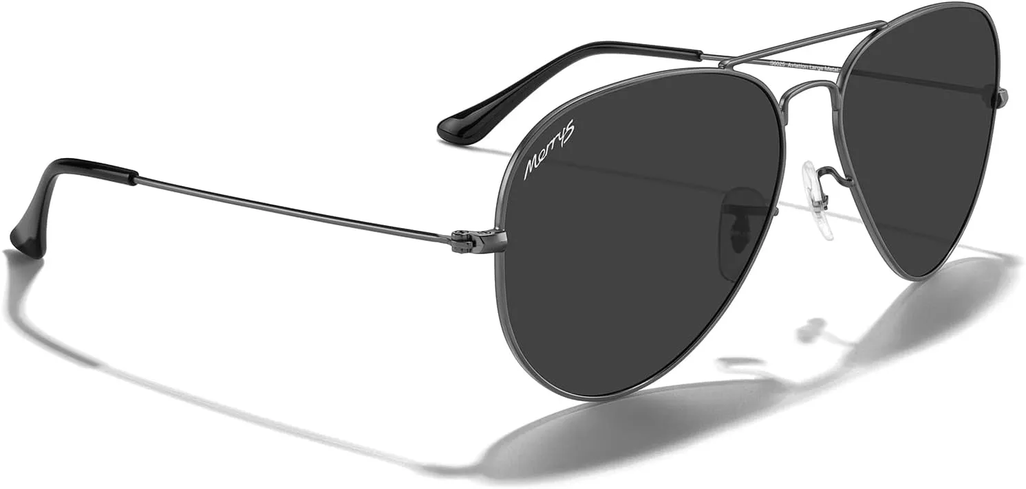 MERRY'S Classic Polarized Aviator Sunglasses for Men Women S6025