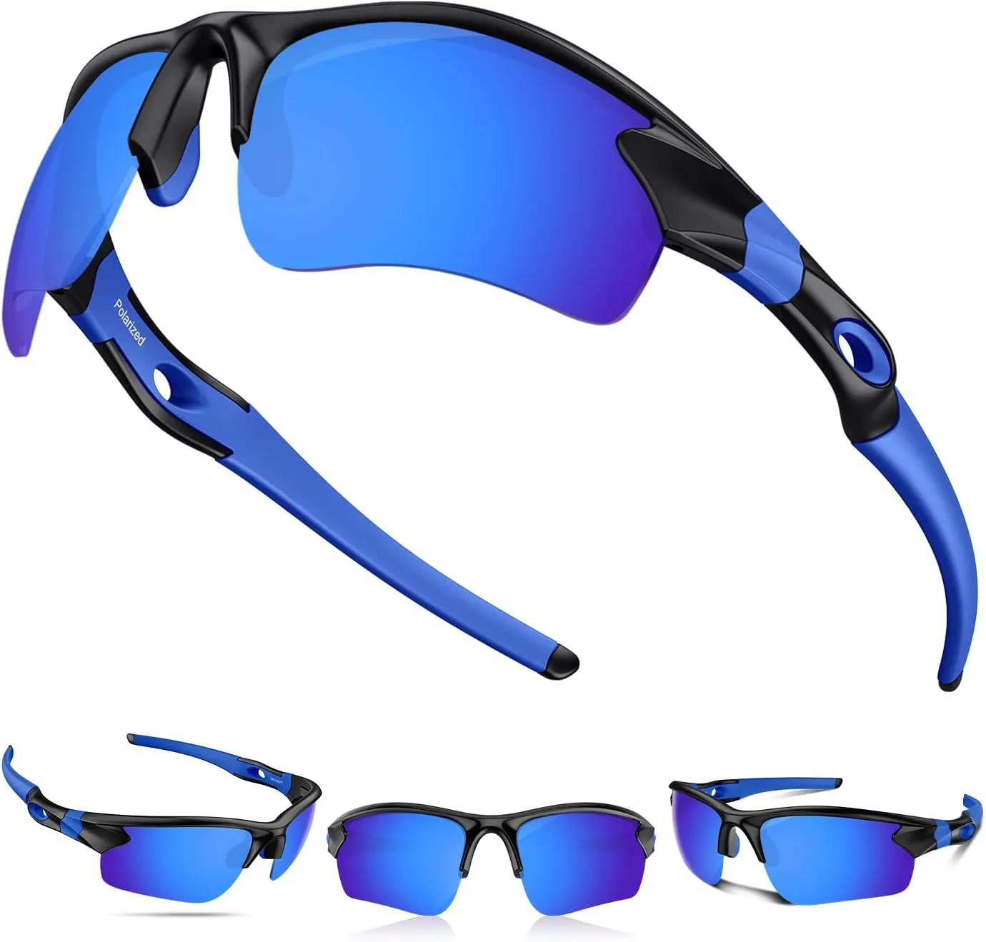Polarized Sunglasses for Men Women Running Sunglasses Sports Cycling Driving Fishing Baseball Golf TAC UV400 TR90