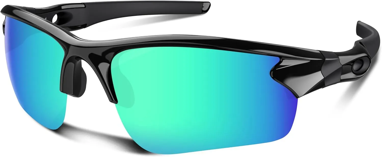 Polarized Sunglasses for Men Women Running Sunglasses Sports Cycling Driving Fishing Baseball Golf TAC UV400 TR90