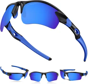 Polarized Sunglasses for Men Women Running Sunglasses Sports Cycling Driving Fishing Baseball Golf TAC UV400 TR90