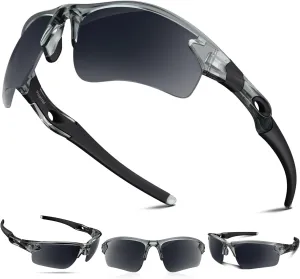 Polarized Sunglasses for Men Women Running Sunglasses Sports Cycling Driving Fishing Baseball Golf TAC UV400 TR90
