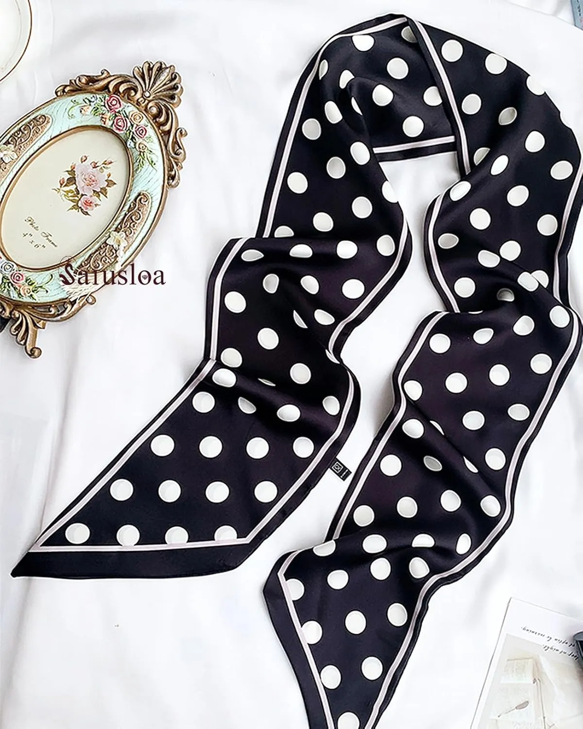 Purse Scarf For Handbags Head Scarves For Women's Hair Bags Scarfs Long Skinny Scarves Fashion Silky Headbands Accessories
