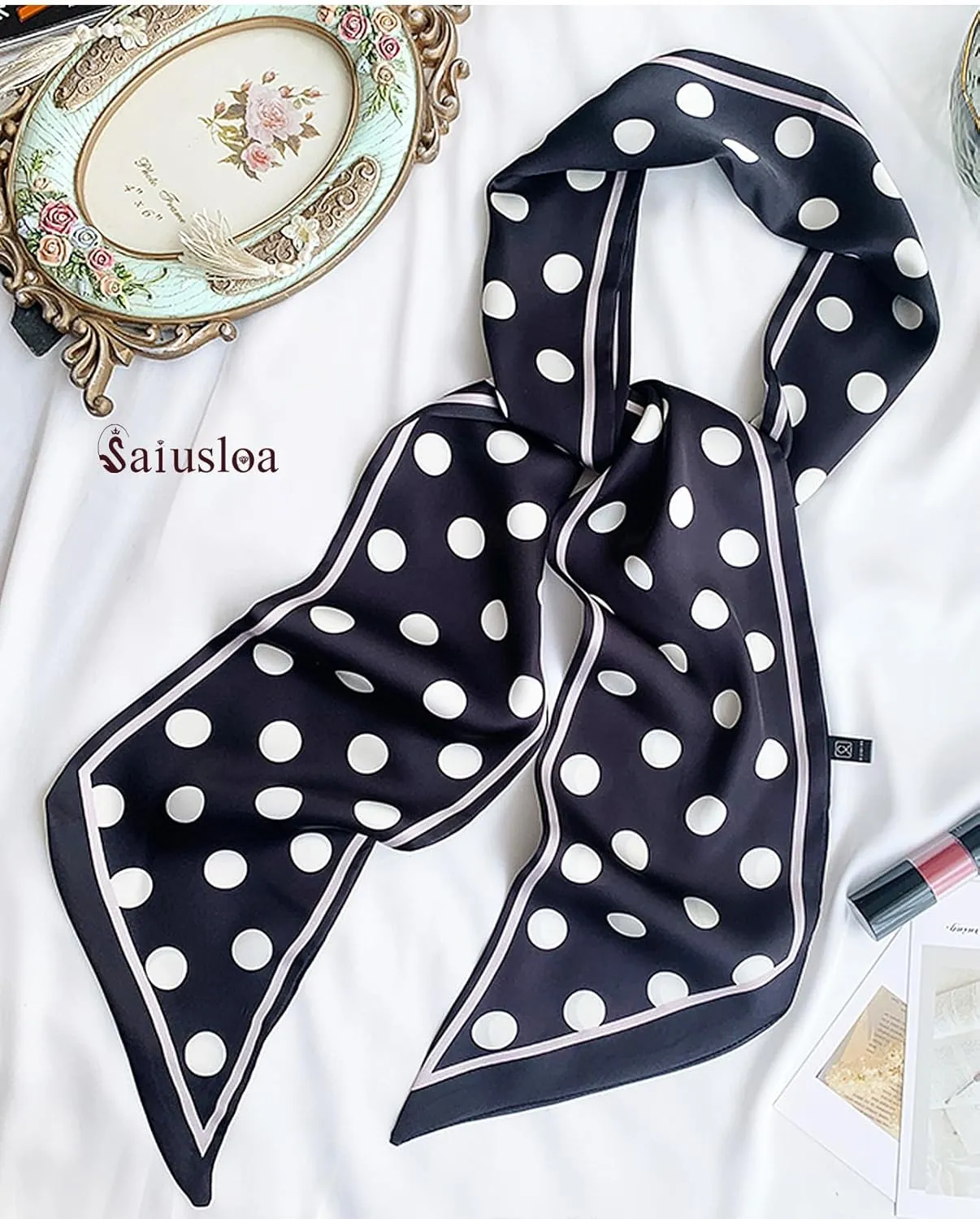 Purse Scarf For Handbags Head Scarves For Women's Hair Bags Scarfs Long Skinny Scarves Fashion Silky Headbands Accessories
