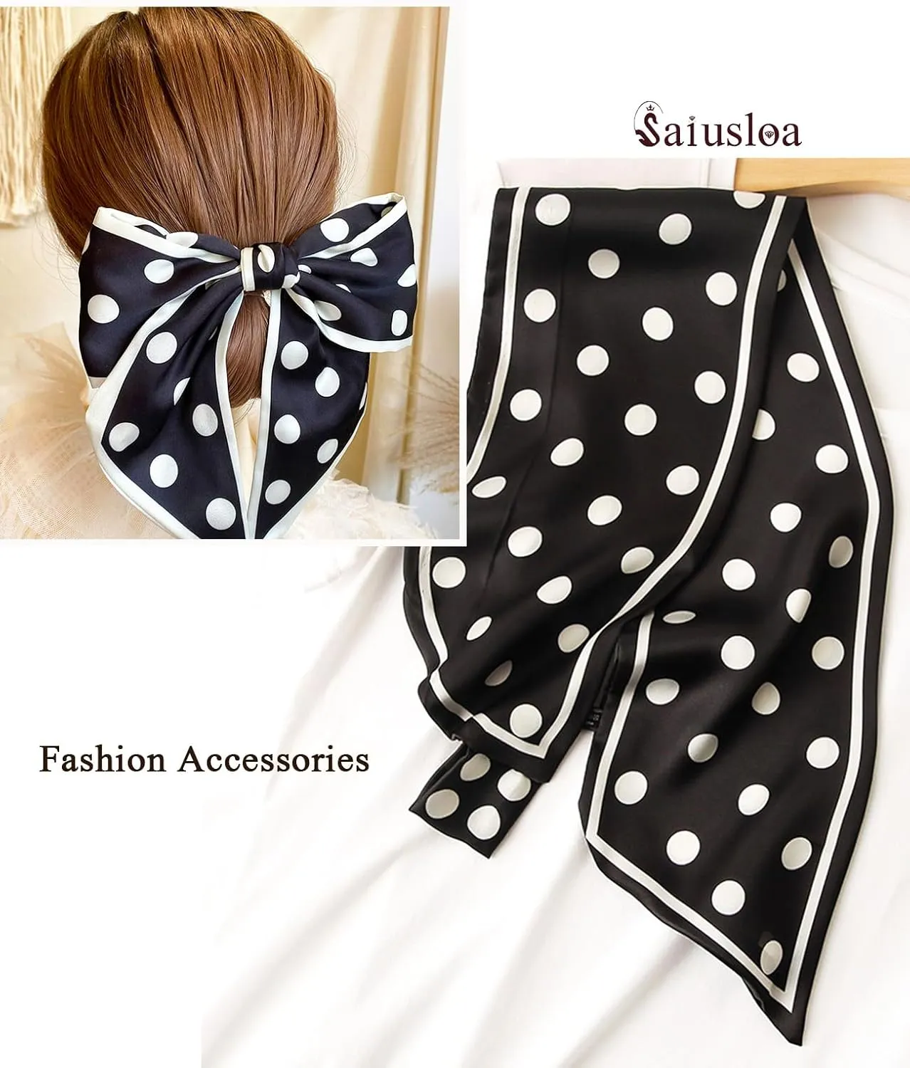 Purse Scarf For Handbags Head Scarves For Women's Hair Bags Scarfs Long Skinny Scarves Fashion Silky Headbands Accessories